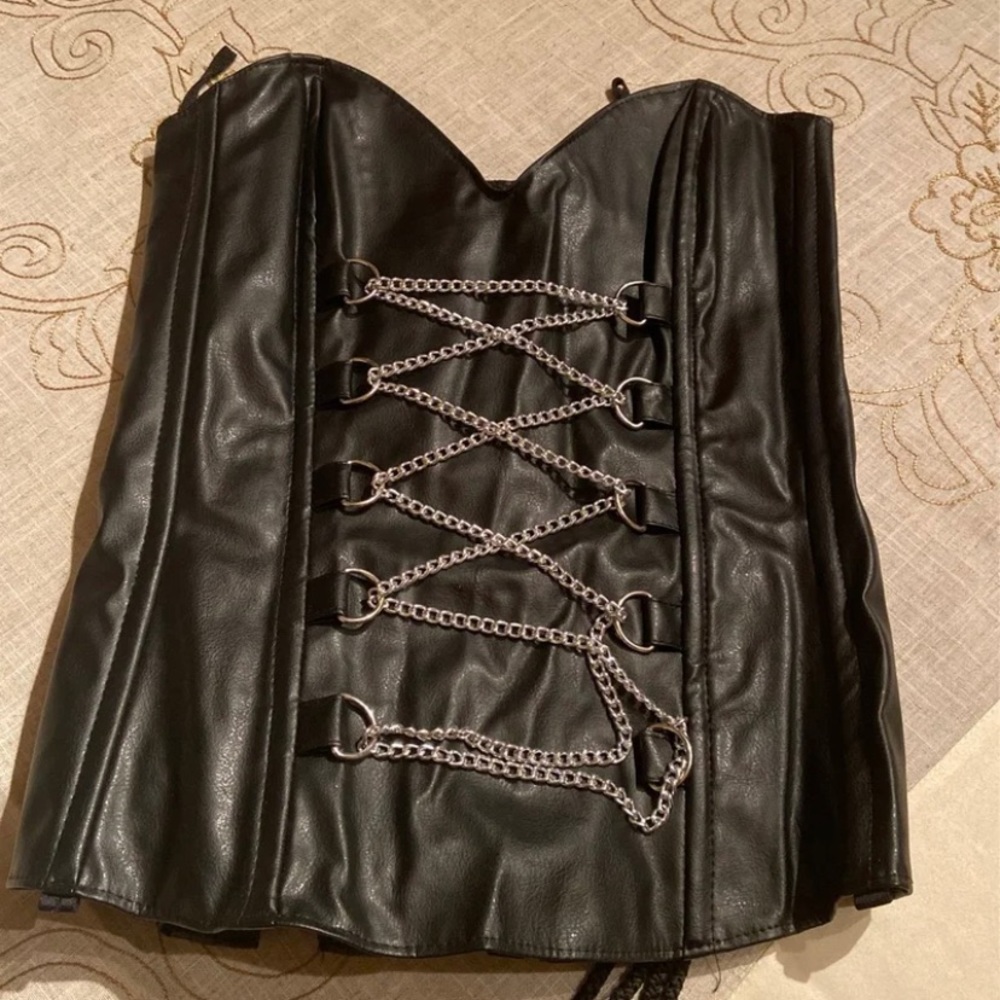 Leather corset